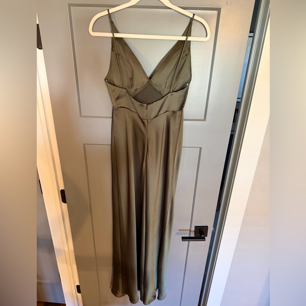 Jenny Yoo Eloise Bridesmaid Dress in Olive - Picture 9 of 12